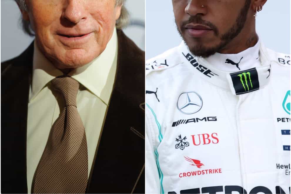 Sir Jackie Stewart, left, sent a message to Lewis Hamilton after he was named BBC Sports Personality of the Year