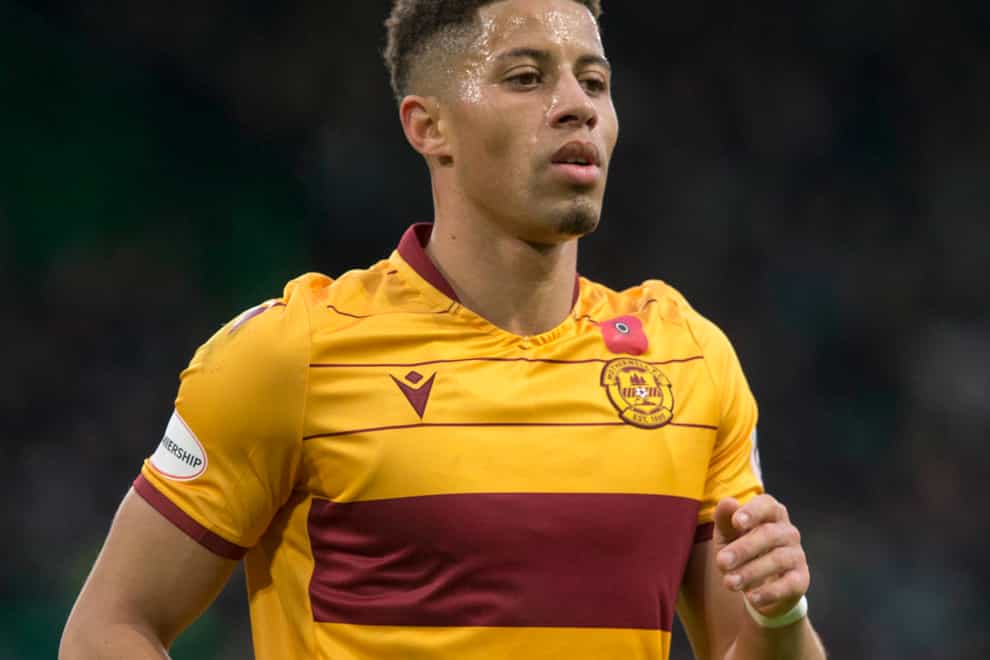 Jake Carroll in action for Motherwell