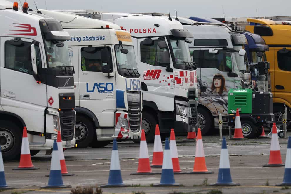 Manston Airport lorry queues