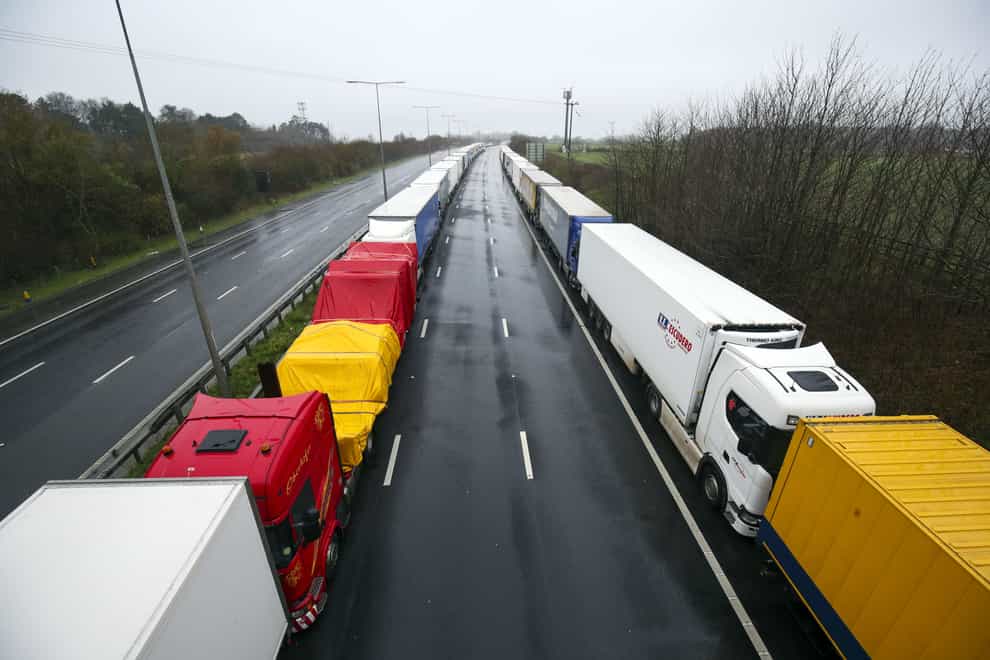 Lorries in Kent