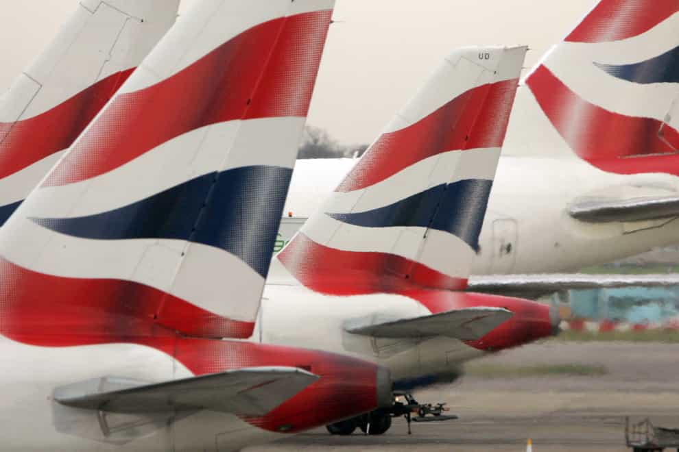 British Airways planes (Tim Ockenden/PA)