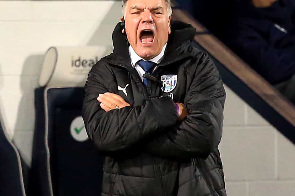Sam Allardyce's West Brom are second-bottom of the Premier League, while Arsenal lie 15th (Lindsey Parnaby/PA).