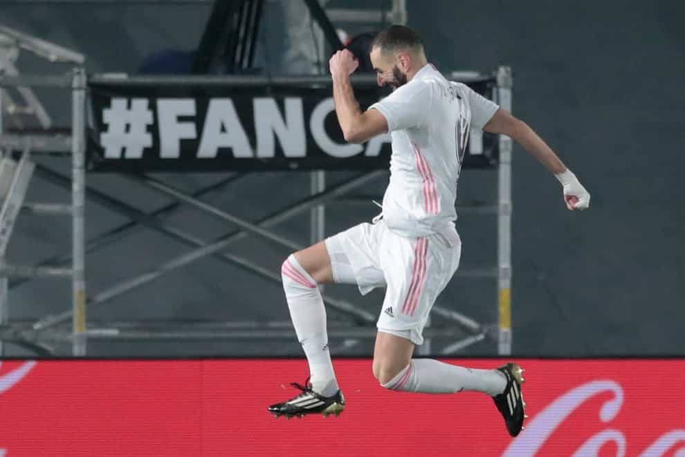 Karim Benzema was on target as Real Madrid beat Granada 2-0
