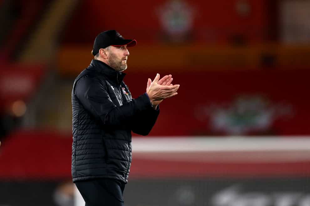 Southampton manager Ralph Hasenhuttl on the sidelines