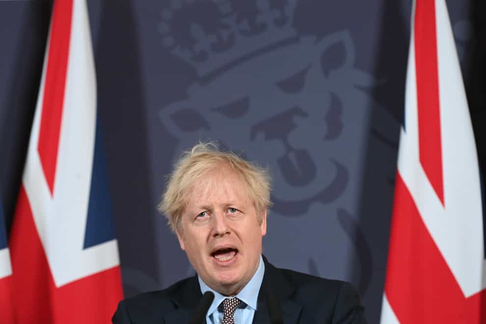 Boris Johnson announces the agreement of a trade deal with the EU