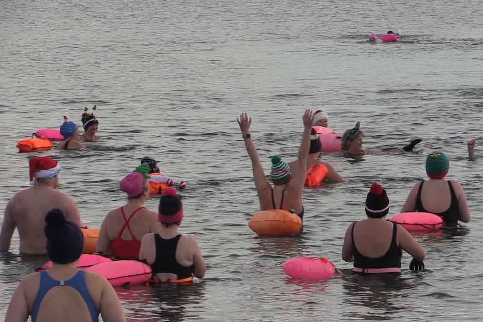 Christmas Day swim in Co Down