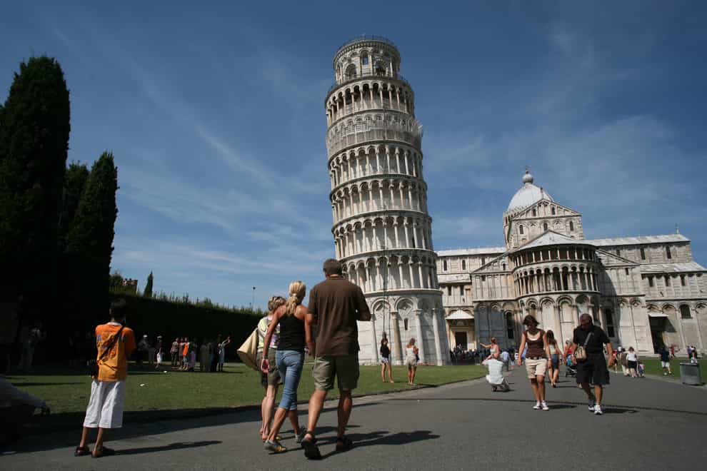 The leaning tower of Pisa (Martin Keene/PA)