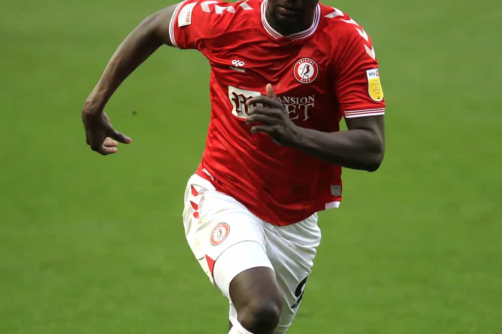Famara Diedhiou in action during a Championship match
