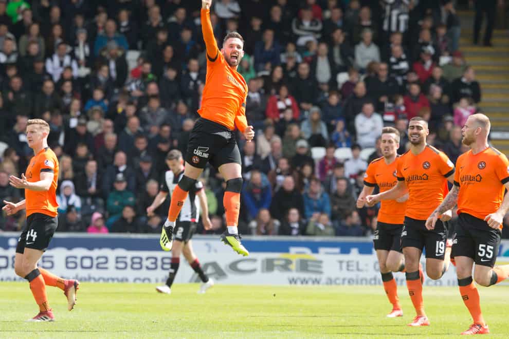 Nicky Clark scored a late equaliser for Dundee United