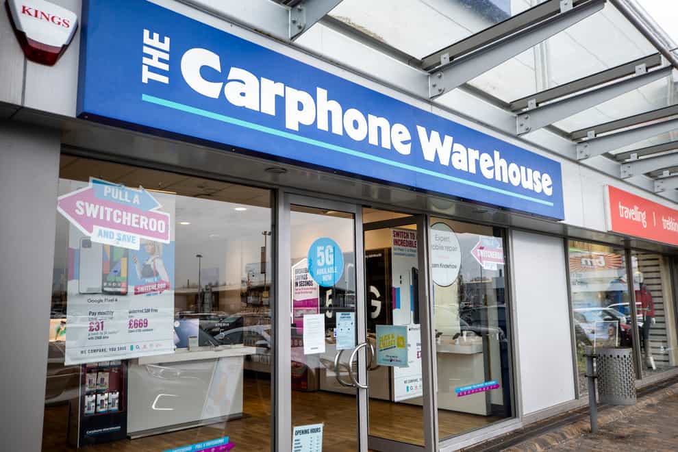 A Carphone Warehouse store