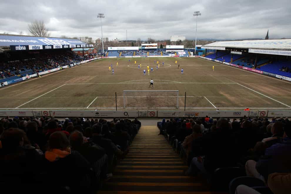 Stockport prevailed at Edgeley Park (Dave Thompson/PA)