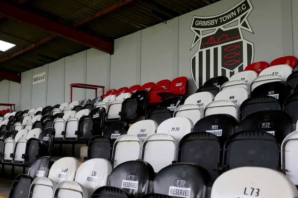 Seats at Grimsby's Blundell Park