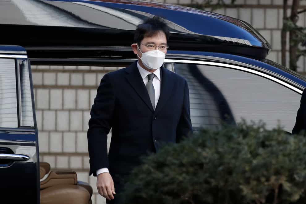 Lee Jae-yong arrives at Seoul High Court
