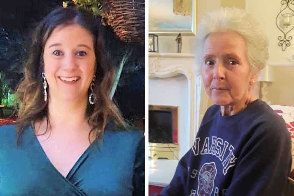 BEST QUALITY AVAILABLE Undated handout photos issued by Sussex Police of Amy Appleton, 32, (left) and Sandy Seagrave, 76, who were both killed outside a semi-detached house in a quiet street in Crawley Down on 22 December 2019 (Sussex Police/PA)