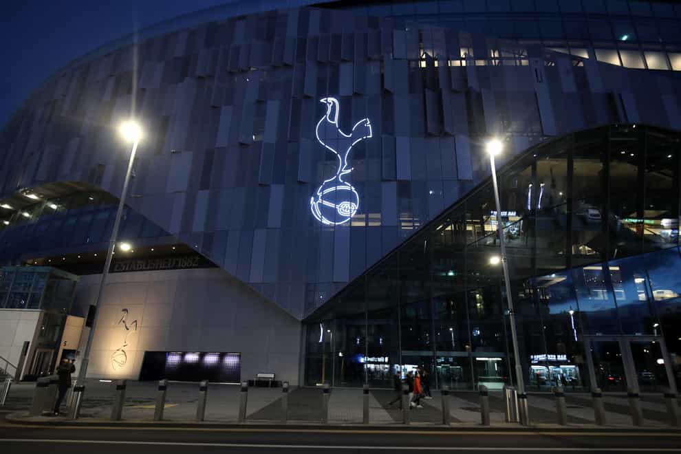 A general view of the Tottenham Hotspur Stadium in London