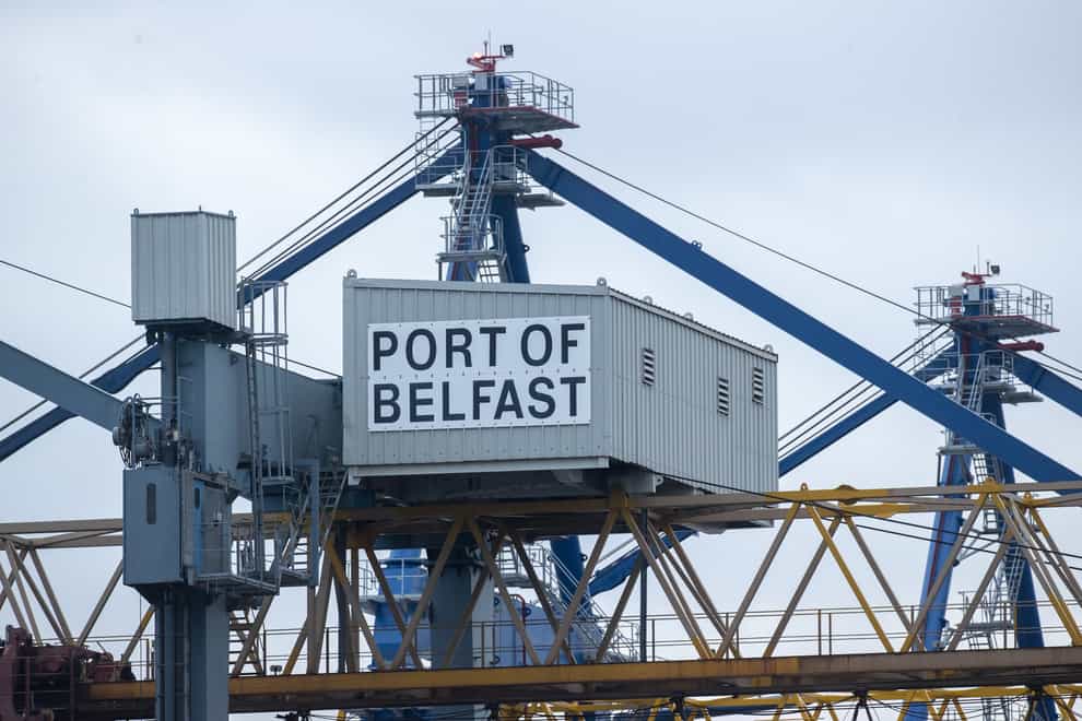 Port of Belfast sign