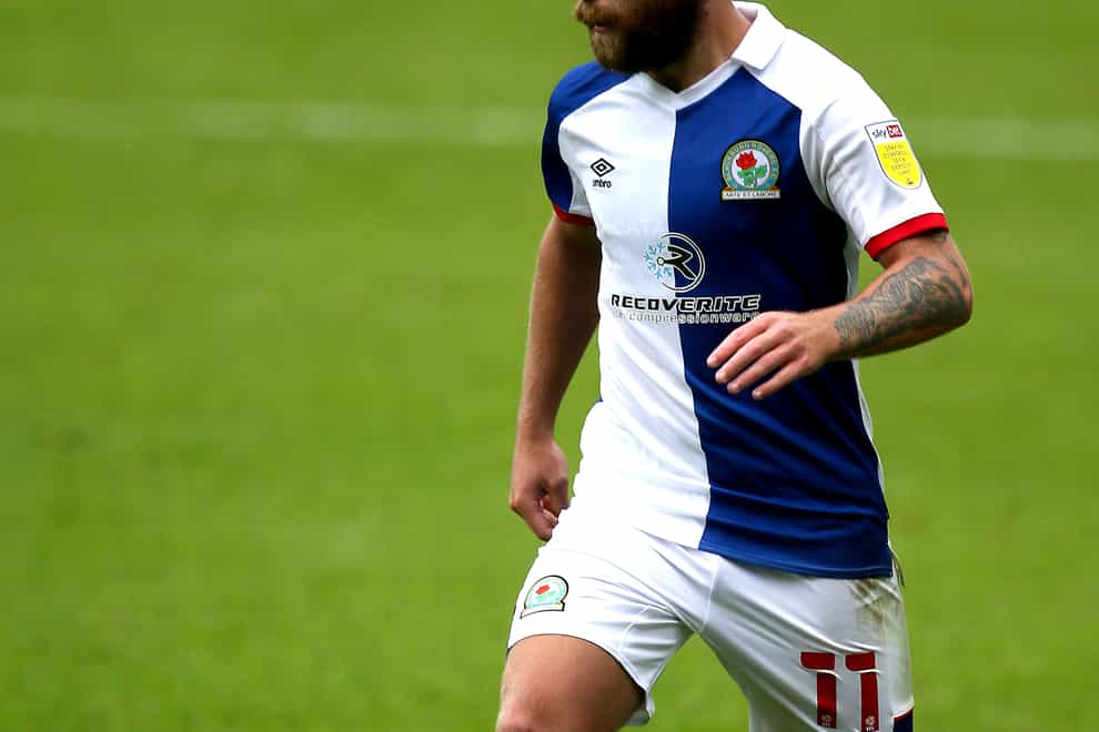 Blackburn Rovers midfielder Harry Chapman in action