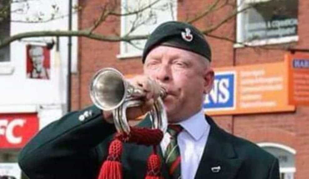 Ex-Army bugler Paul Goose