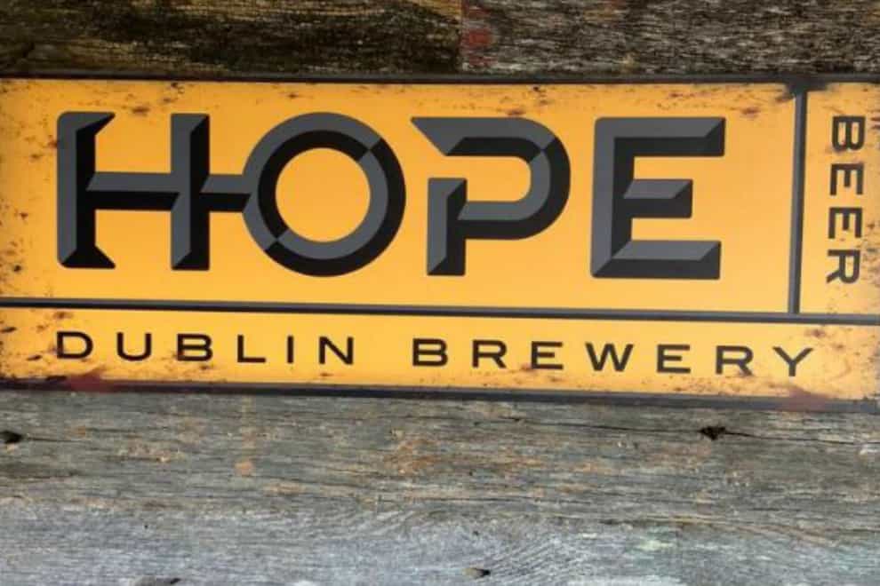 Hope Beer's Dublin brewery sign