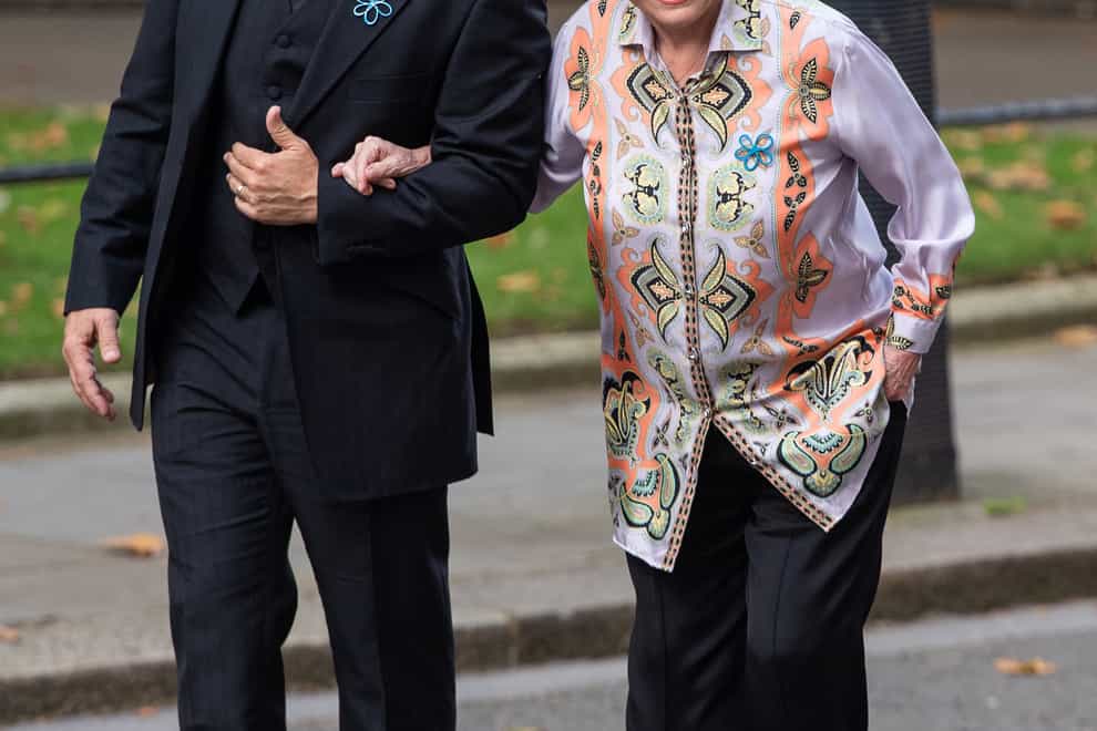 Dame Barbara Windsor and her husband Scott Mitchell