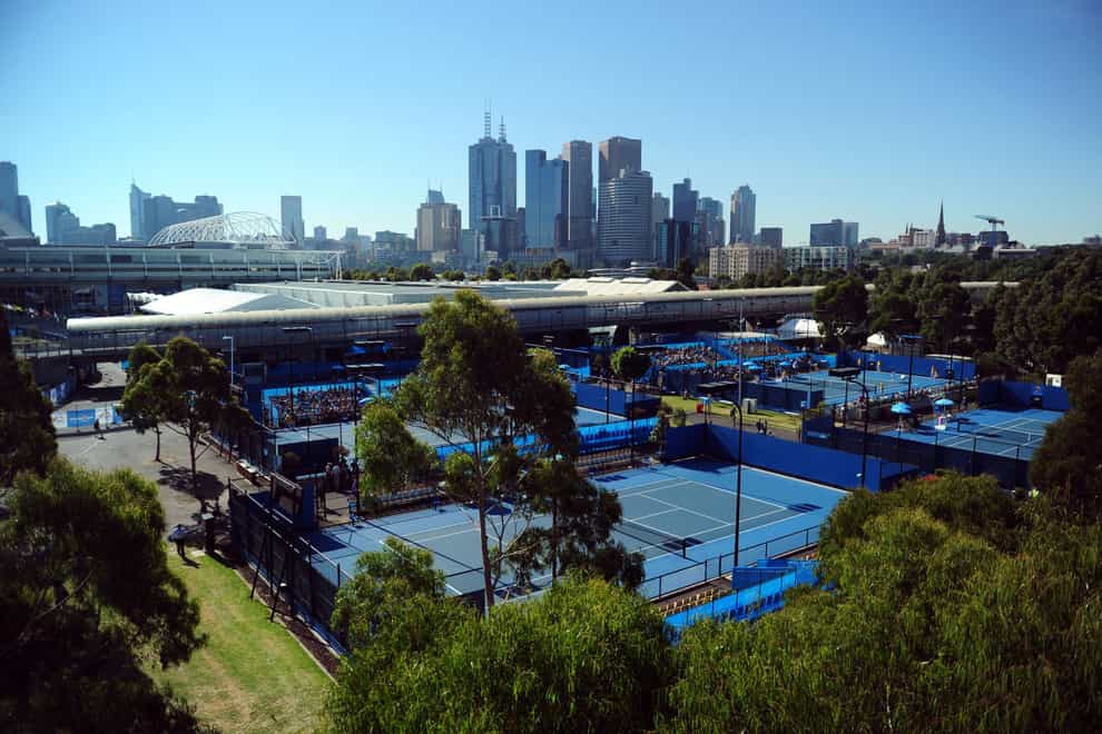 A view of Melbourne Park