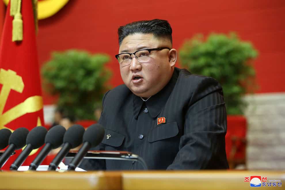 North Korean leader Kim Jong Un attends a ruling party congress in Pyongyang, North Korea