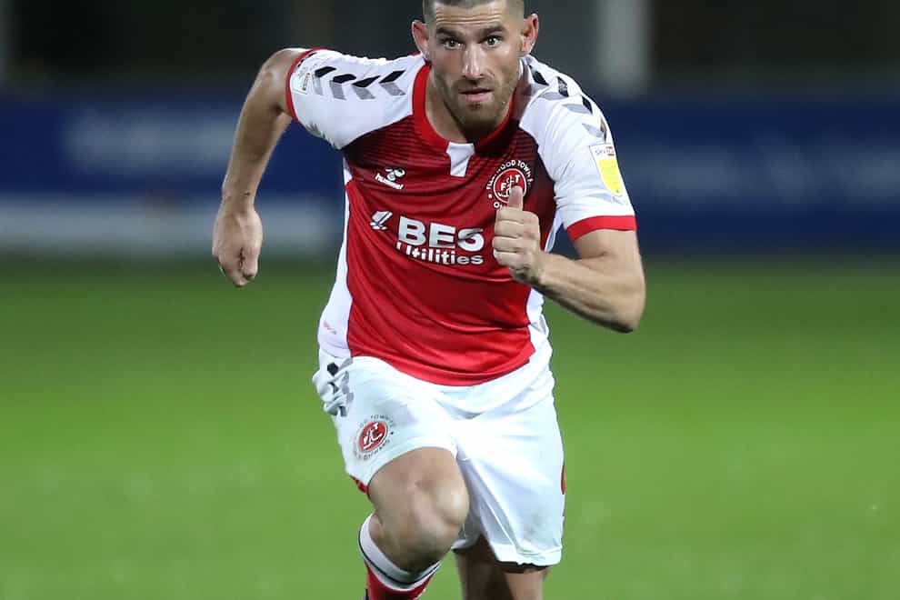 Ched Evans in action for Fleetwood
