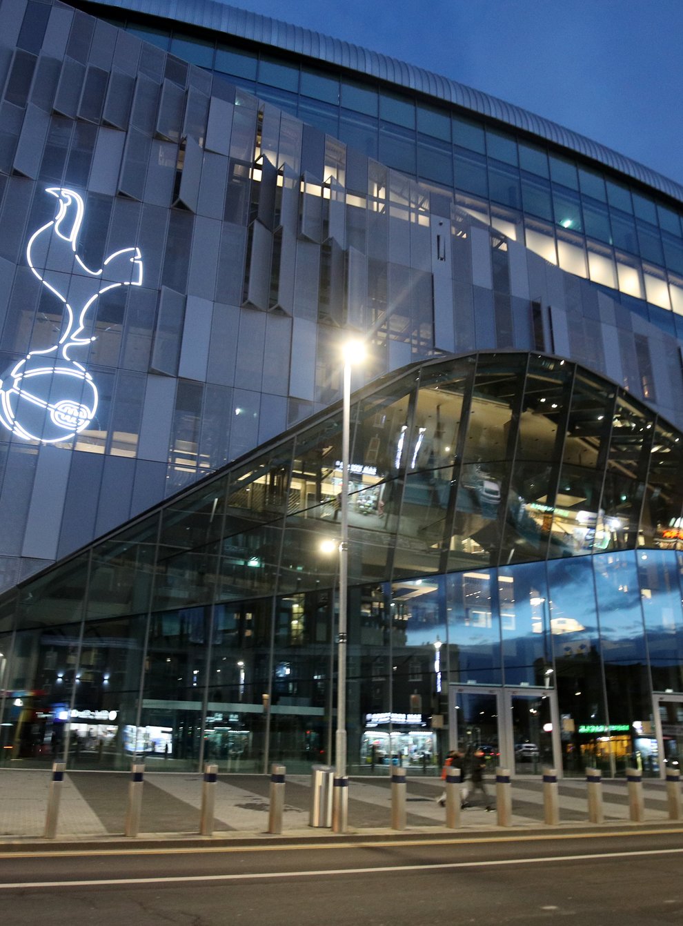 A view of Tottenham's stadium