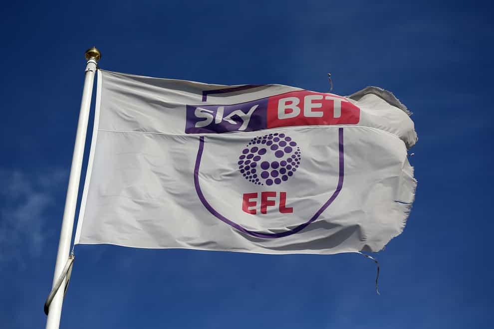 A general view of an EFL flag