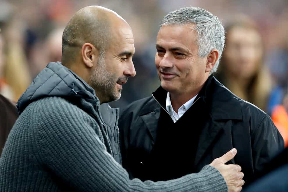 Pep Guardiola, left, and Jose Mourinho have had some memorable matches down the years (Martin Rickett/PA)