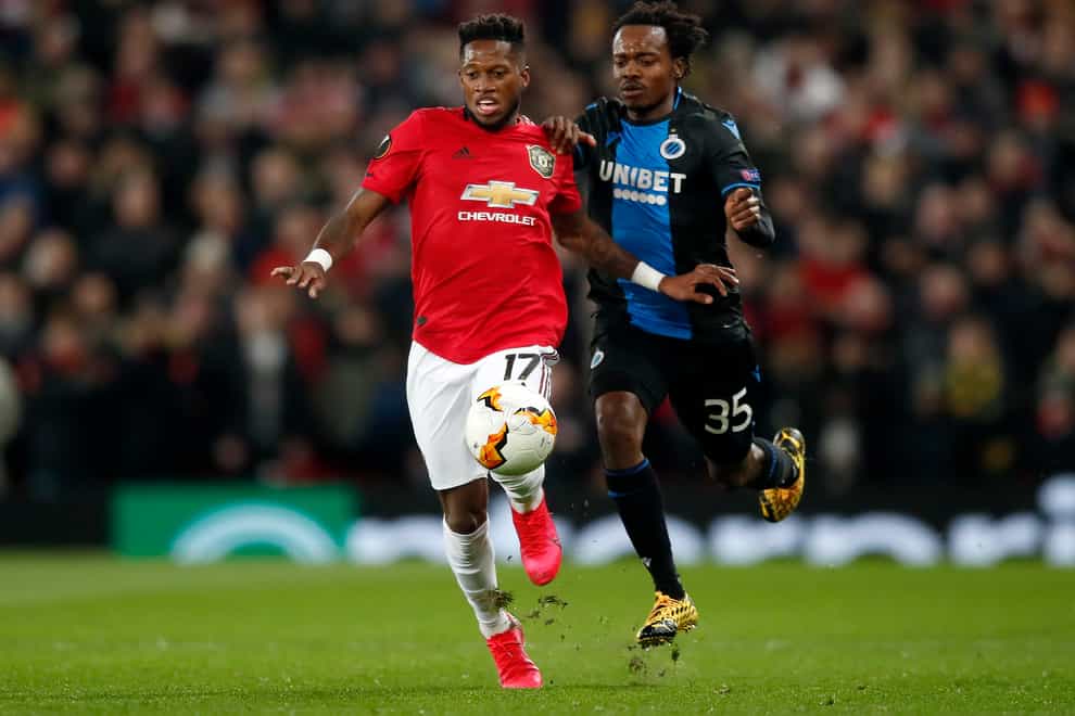 Percy Tau, right, had European experience with Club Brugge