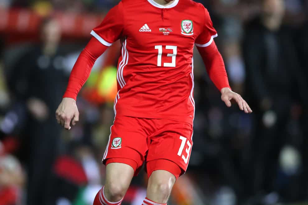 Swansea full-back Declan John in action for Wales