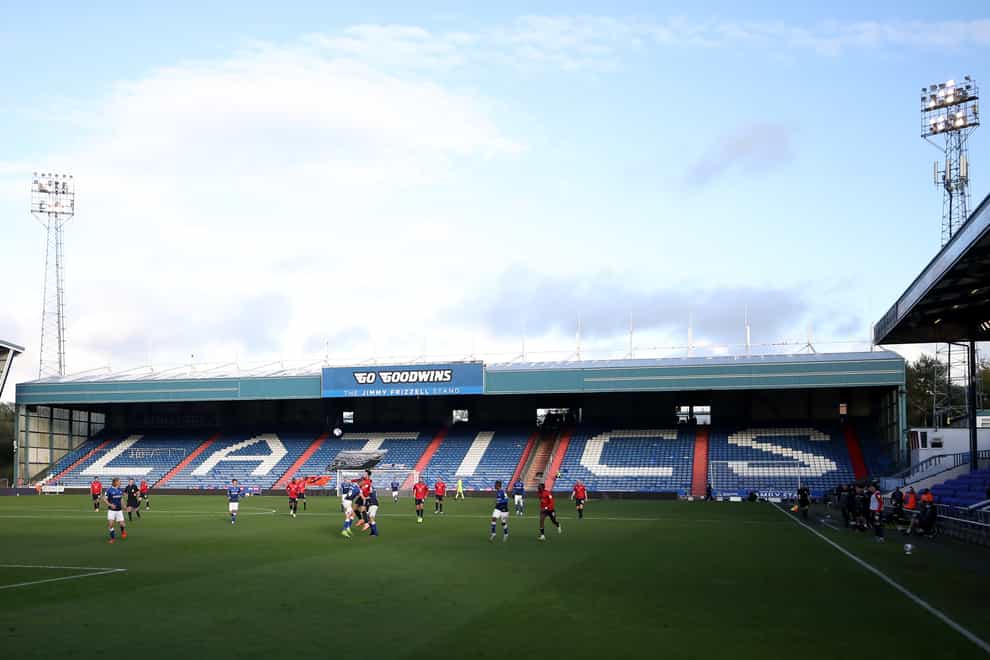 The match will not now be played at Boundary Park
