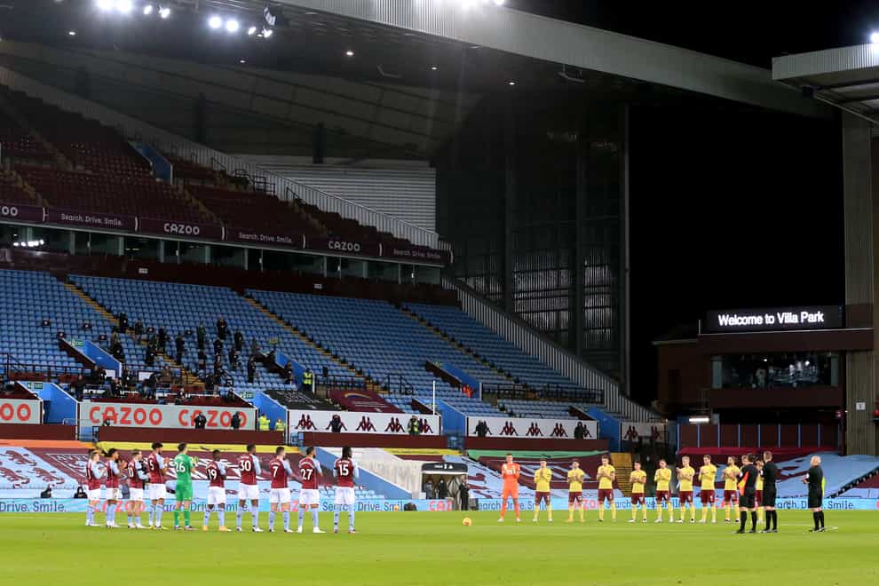 Aston Villa will name a youth team against Liverpool