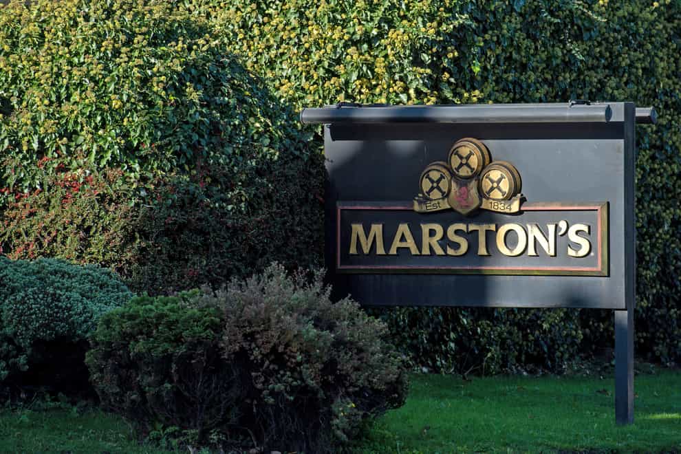 A Marston's sign