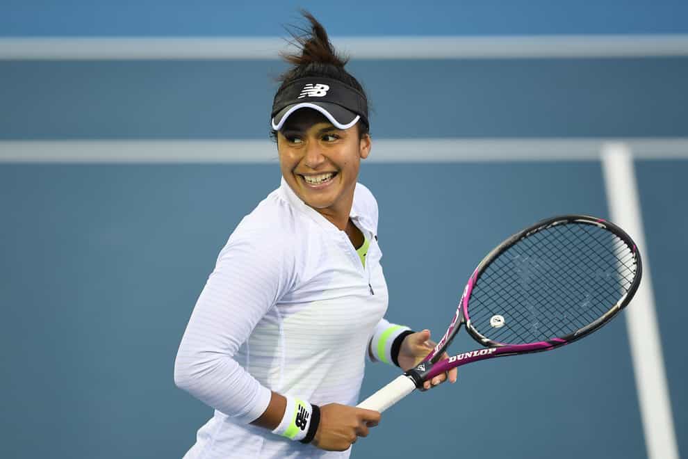 <p>Heather Watson has said she is ‘happy’ to get the win&nbsp;</p>