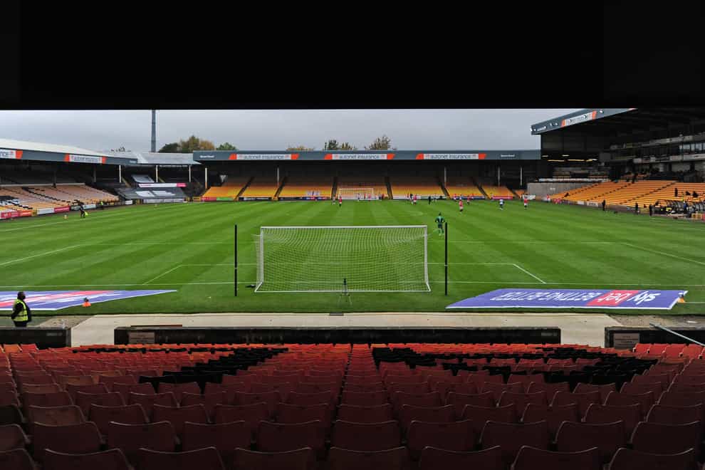 A view of Vale Park