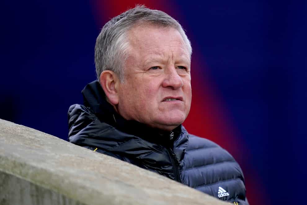 Chris Wilder's Sheffield United are at Bristol Rovers in the FA Cup on Saturday (John Walton/PA).