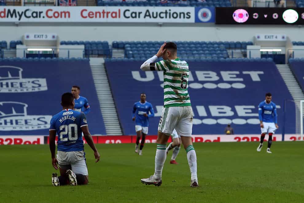 Nir Bitton was targeted after his Ibrox red card