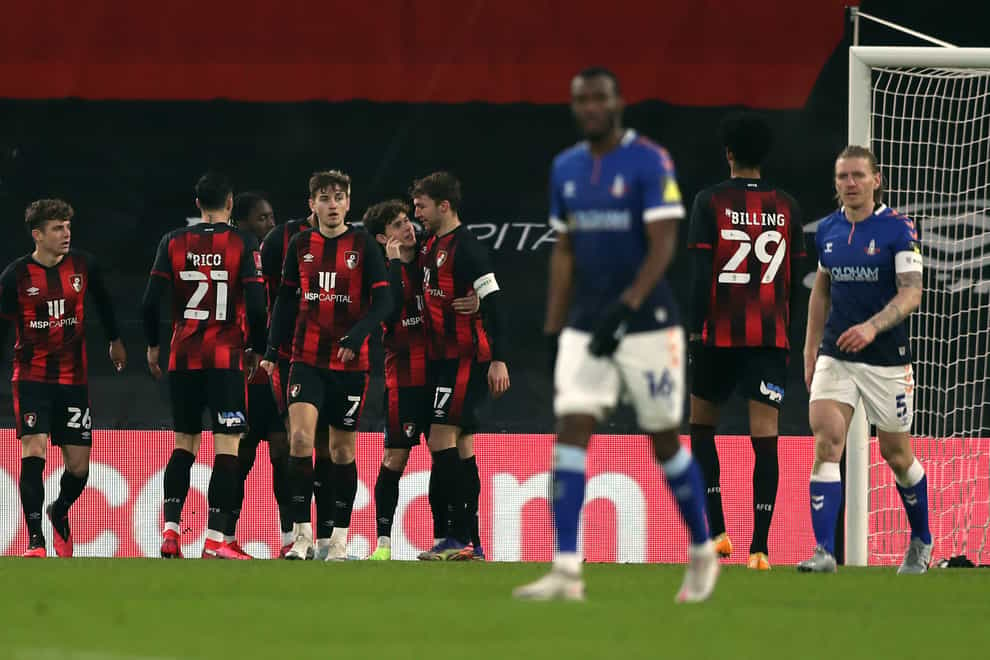 Bournemouth eased past Oldham