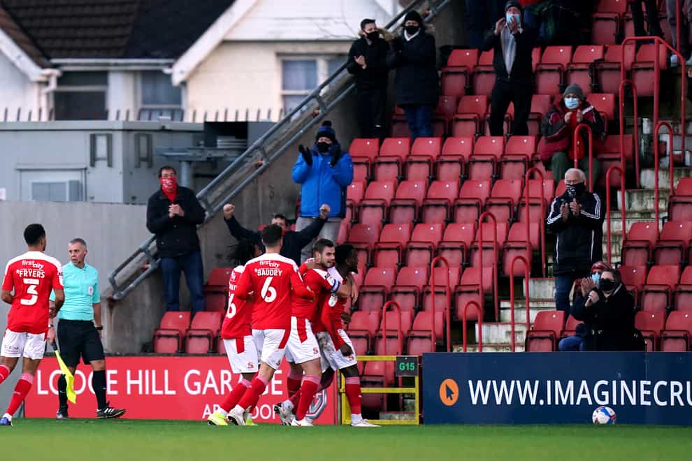 Diallang Jaiyesimi's brace earned a much-needed win for Swindon