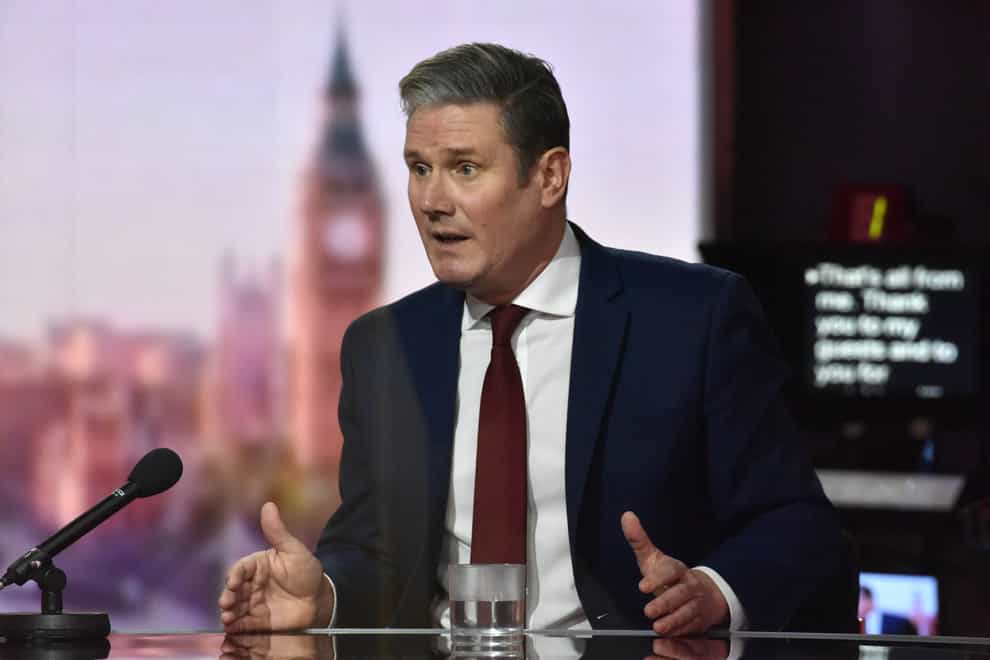 Labour leader Sir Keir Starmer appears on The Andrew Marr Show