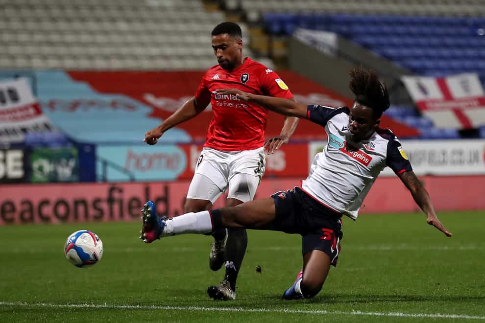 Peter Kioso (right) has been recalled from his loan at Bolton by parent club Luton