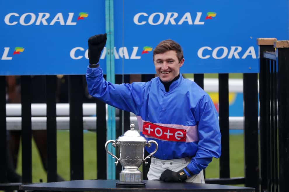 Jockey Adam Wedge will be out of the saddle for a few days