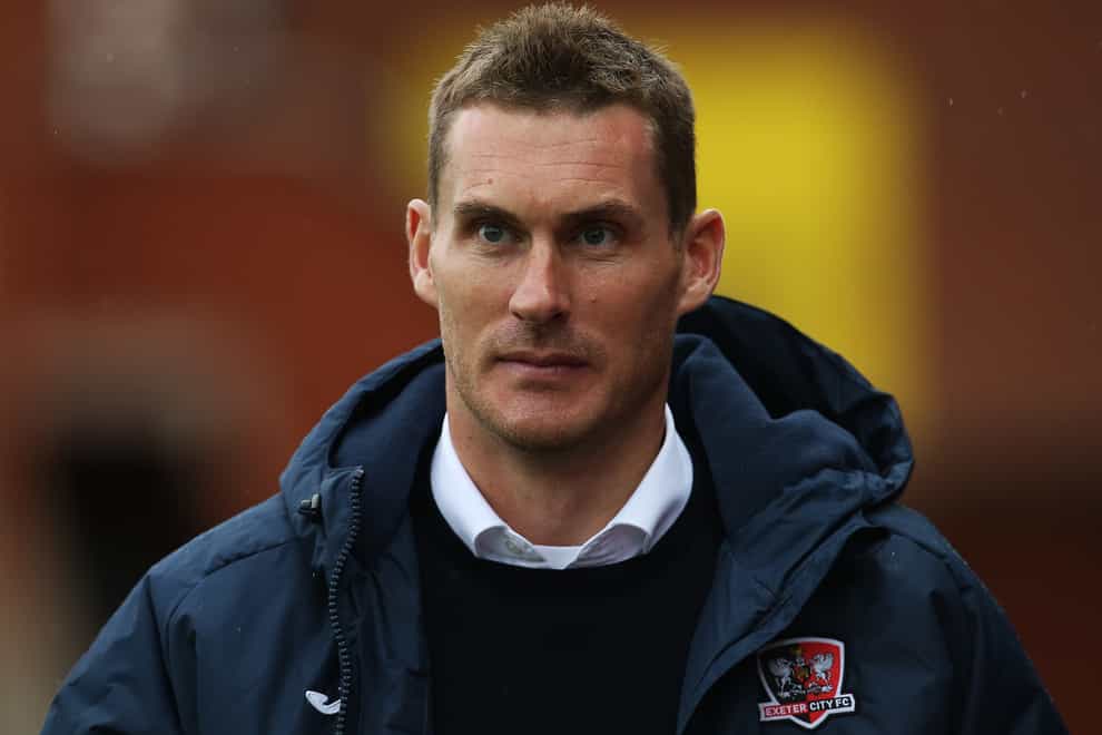 Exeter manager Matt Taylor