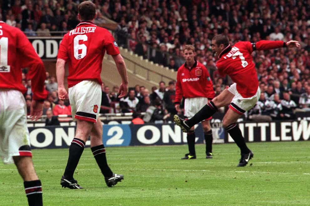 Eric Cantona struck the winner for Manchester United against Liverpool in the 1996 FA Cup final (Adam Butler/PA)