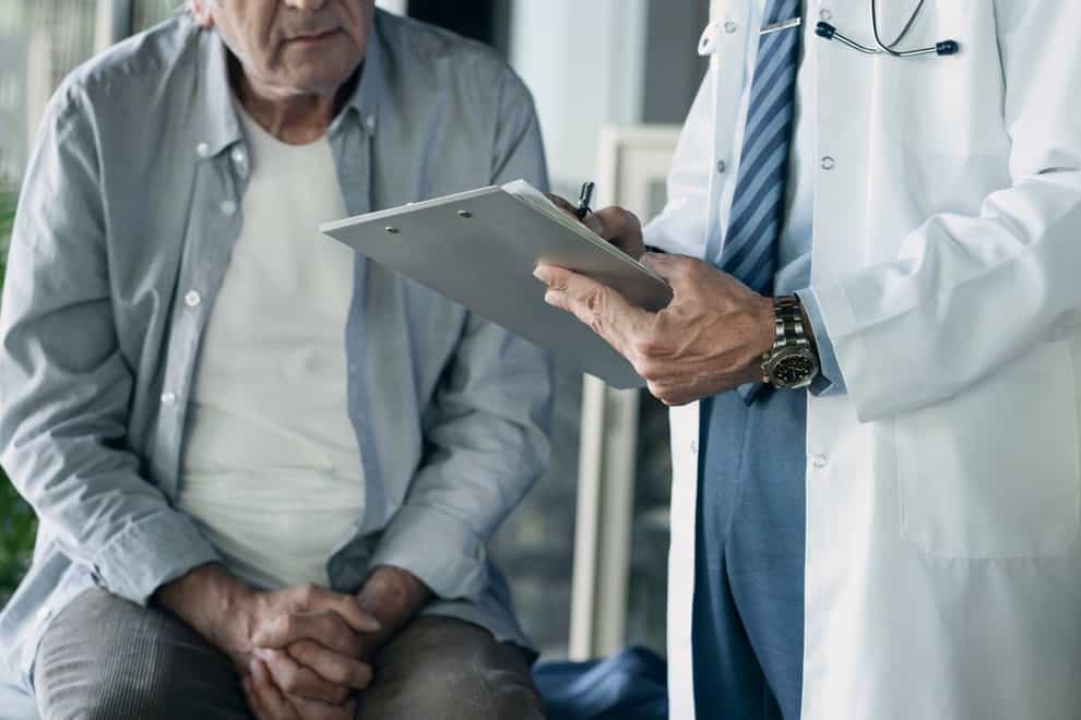 Older man speaking to doctor (iStock/PA)