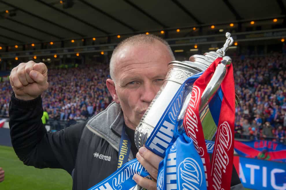 John Hughes lifted the Scottish Cup with Inverness