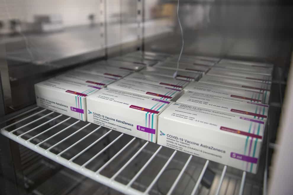 Boxes of vials of the AstraZeneca Covid vaccine