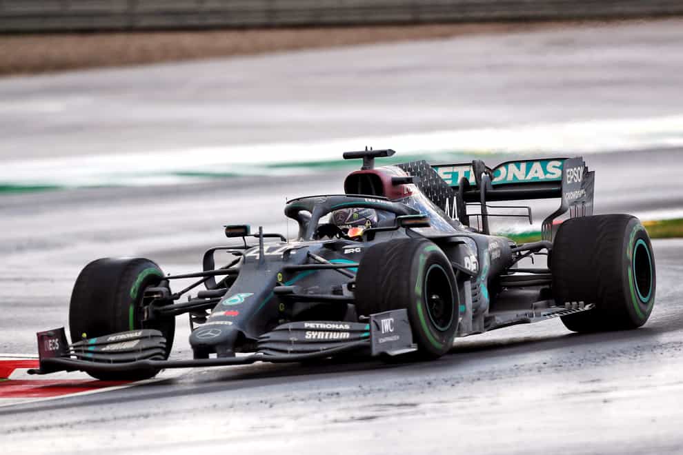 Lewis Hamilton drove to his seventh world championship in an all-black Mercedes